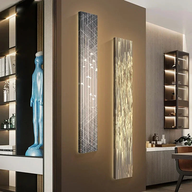 2024 New Modern Frameless Painting Lamp Atmosphere Interior Decoration Art Wall Hanging Lamp Suitable for Living Room Lighting