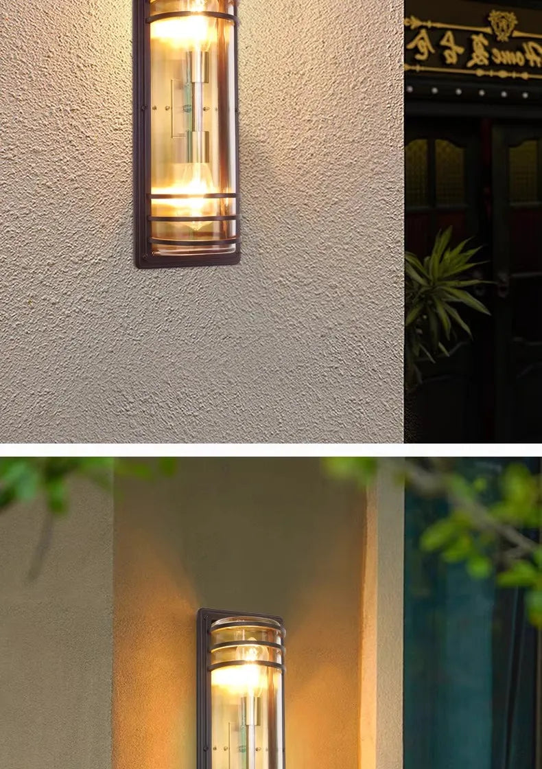 Outdoor Waterproof Wall Lamp - All Aluminum Moisture-Proof Decorative Lighting for Balcony Entrance Door Courtyard Garden