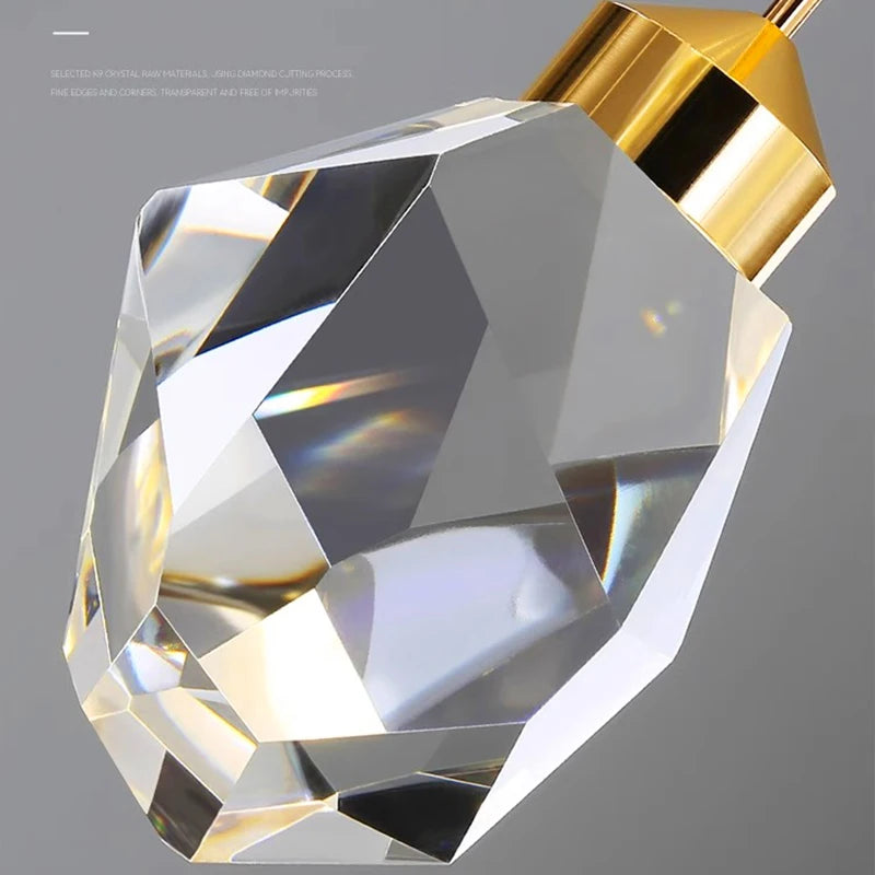 Modern home decoration crystal chandelier, stair Pendant lamp, living room Pendant lights, interior lighting