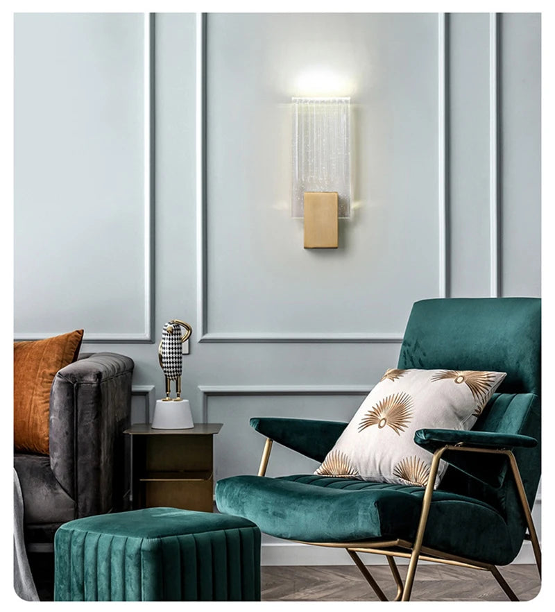 Modern Bubble Crystal LED Wall Lamps Bathroom Dresser Living Room Bedroom Mirror Wall Sconces Indoor Decoration Lighting Lustres