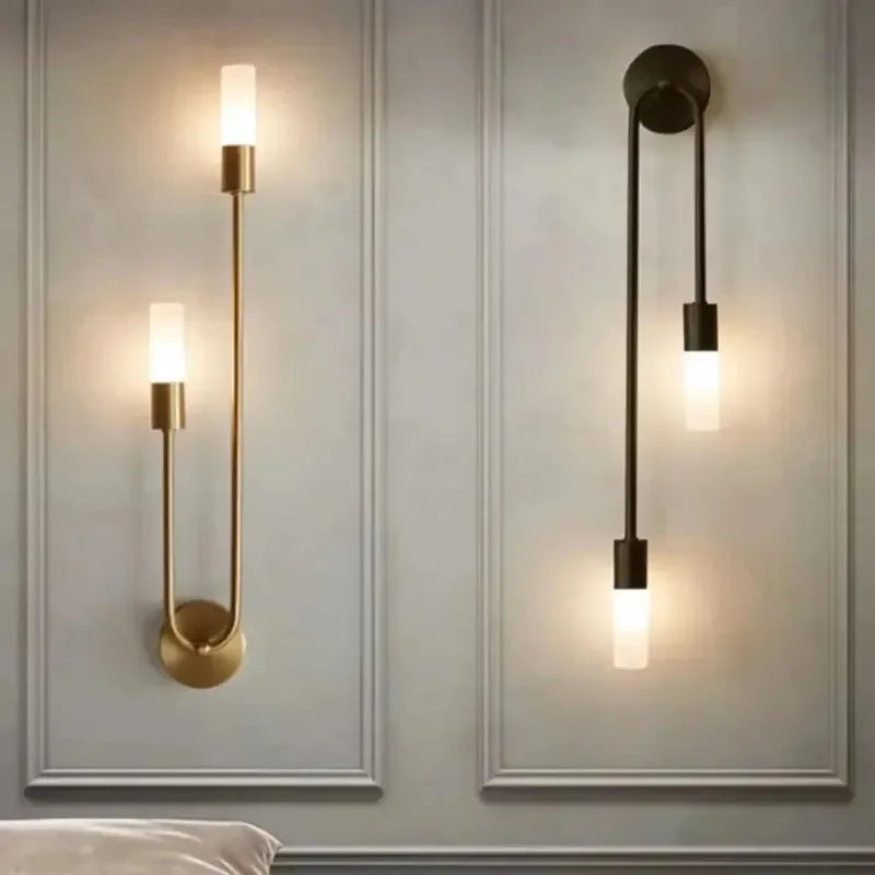 Nordic LED Wall Lights with G9 Light Bulb Hardwired AC85-265V Indoor LED Wall Lamps Bedroom Wall Sconce for Kitchen Corrdior