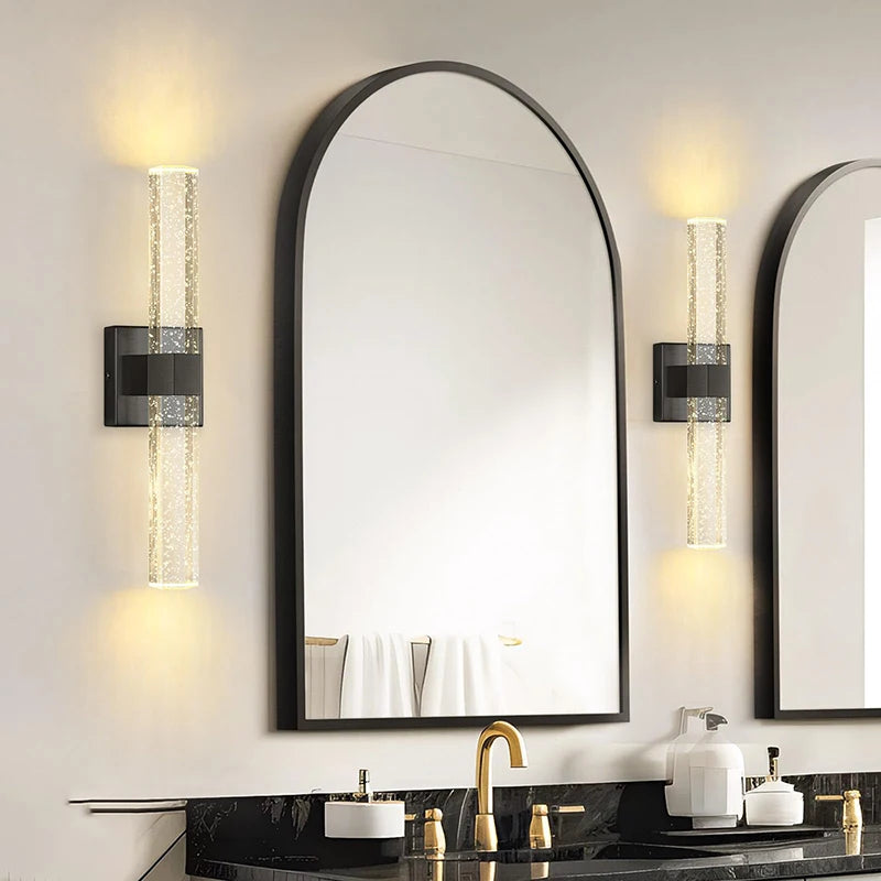Modern Bubble Crystal LED Wall Lamps Bathroom Dresser Living Room Bedroom Mirror Wall Sconces Indoor Decoration Lighting Lustres