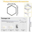 Garage honeycomb hexagonal LED white light super bright 6500K color temperature installed on the ceiling, suitable for garages