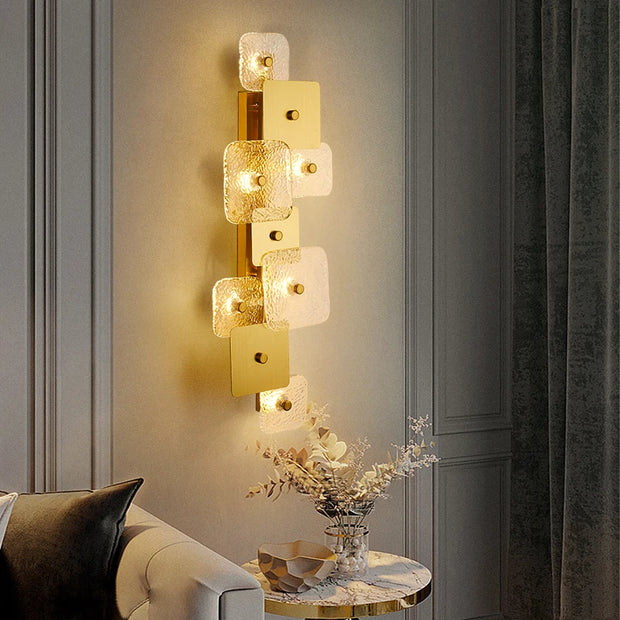 Light living room background wall large wall lamp designer staircase entrance personalized sofa bedroom bedside lamp