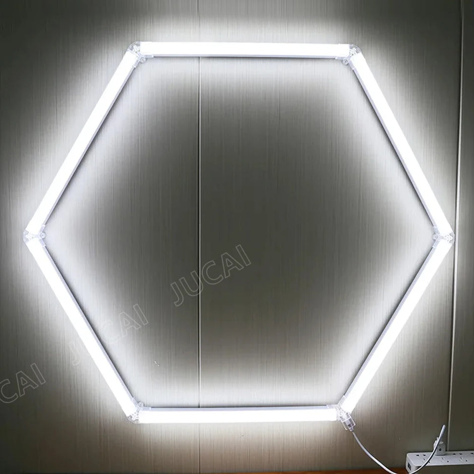 6500K  LED tube combination rectangular sleeve lamp made of PC material,lightweight For garage light,barber shop bedroom