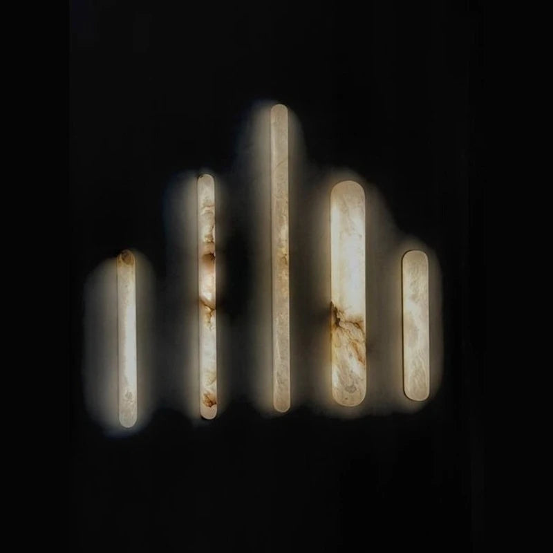 LED Spanish Imported Natural Marble Wall Lamp Designer Style Villa Living Room Hotel Bedroom Bedside Wall Lamp Indoor Home Decor