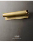 Post-Modern Designer Wall Lamp Minimalist Creative Living Room Hong Kong Style Light Luxury Copper Bedroom Decorative Wall Light