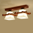 Solid wood ceiling lamp balcony American Scandinavian new chinese aisle corridor light LED Ceiling Lights
