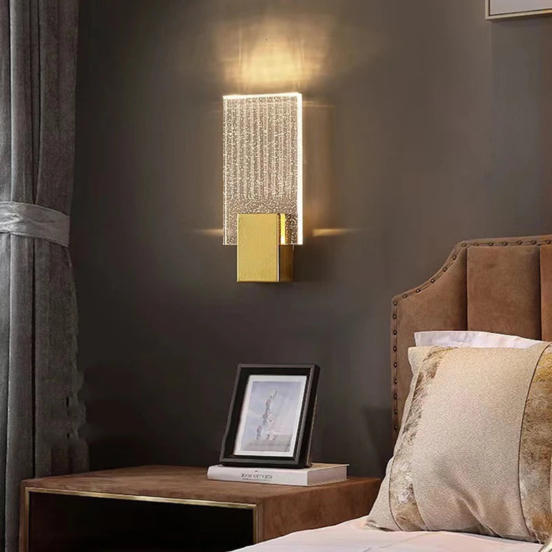 Modern Bubble Crystal LED Wall Lamps Bathroom Dresser Living Room Bedroom Mirror Wall Sconces Indoor Decoration Lighting Lustres