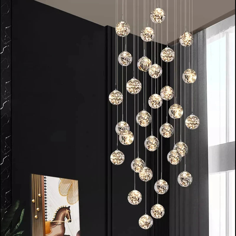New models Nordic Home Decoration Stair Chandelier Living room and Dining room Pendant Lights Ceiling light indoor Lighting