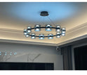 Modern Hanging Led Pendant Lights For Dining Room Kitchen Island long Bar Chandeliers decoration home decor Black light fixtures