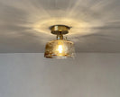 Modern Pendant Ceiling Lamp with Glass Shade for Kitchen Aisle Balcony Bedroom Home Art Deco Led Ceiling Lights Fixtures E27