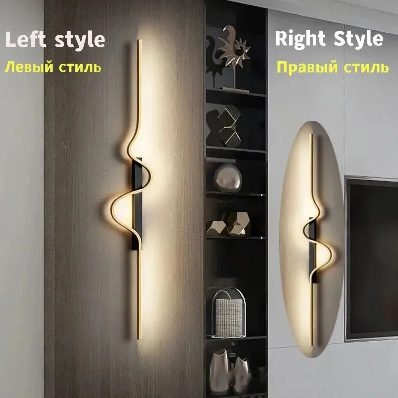 Modern Bedside Led Wall Lamps For Living Room Stairs Office Loft  Bedroom Interior Wall Light Fixture Wall Lamp Home Decr