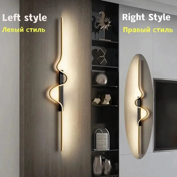 Modern Bedside Led Wall Lamps For Living Room Stairs Office Loft  Bedroom Interior Wall Light Fixture Wall Lamp Home Decr