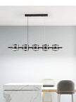 Modern Hanging Led Pendant Lights For Dining Room Kitchen Island long Bar Chandeliers decoration home decor Black light fixtures