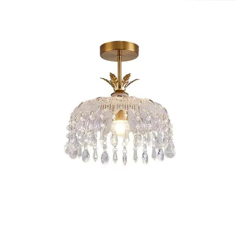 Modern Creative led crystal chandelier hallway chandeliers E27 bulb led lamps Indoor crystal led lustre chandeliers