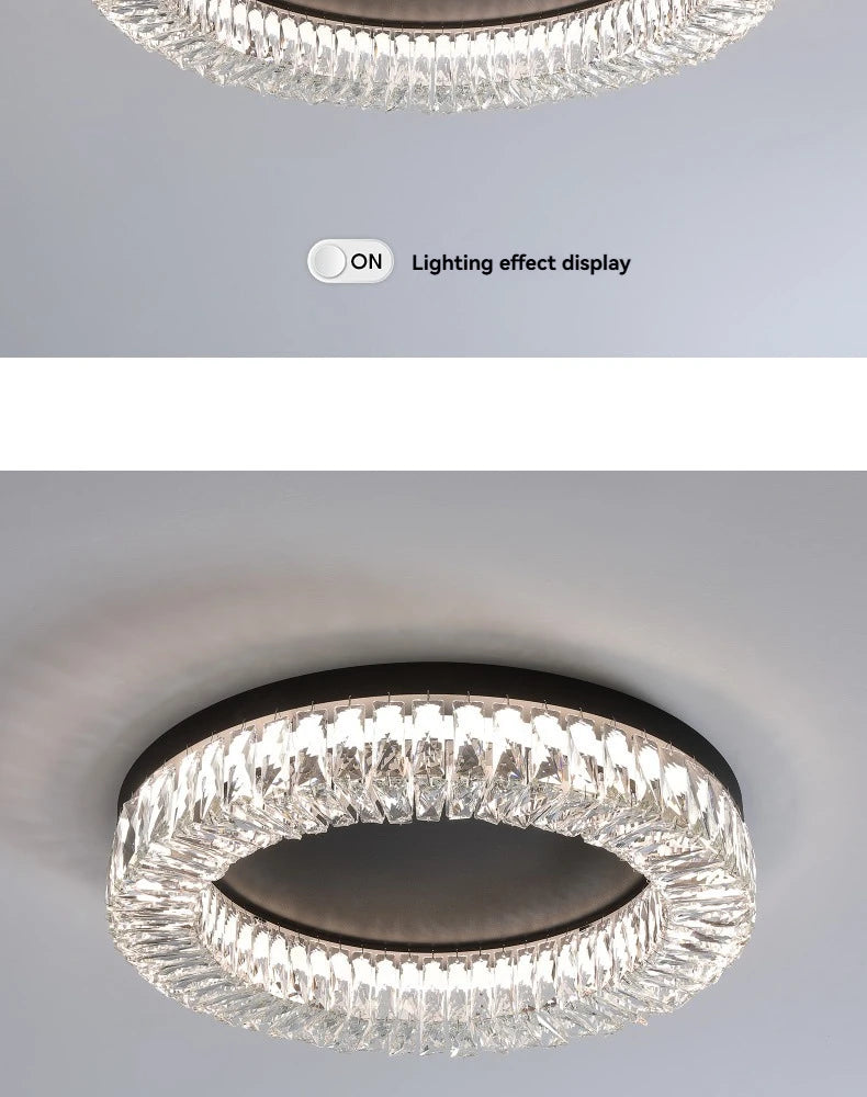 Light Luxury Modern Led Crystal Ceiling Ceiling Light Home Decoration Living Room Bedroom Dining Room Hotel Kitchen Lighting