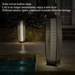 Creative New LED Solar Imitation Rattan Hollow Floor Lamp for Outdoor Courtyard Garden Projection Atmosphere Lighting