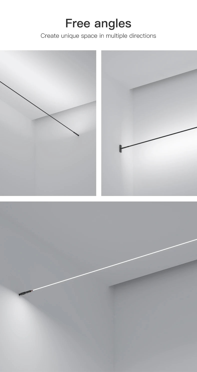 Minimalist LED Skyline Linear Light COB Modern Wall Lamp for Living Room Bedroom Art Exhibition Wall DIY Decor Strips Sconce