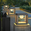 Solar Column Head Lamps Waterproof Courtyard Lamps Gate Pillar Lamps Wall Column Lamps Outdoor Villa Column Head Lamps