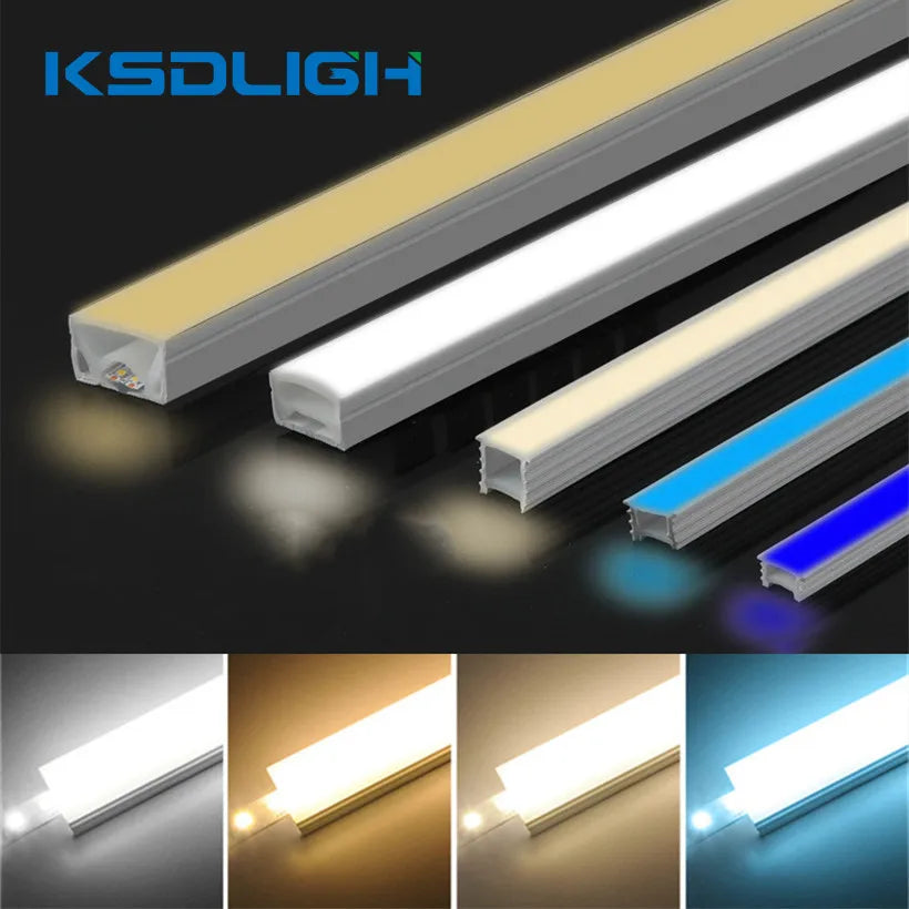 1-10M LED Neon Rope Tube Recessed Silicone Diffuser Channel For WS2811 RGB Indoor Decor Outdoor Waterproof Flexible Strip Light