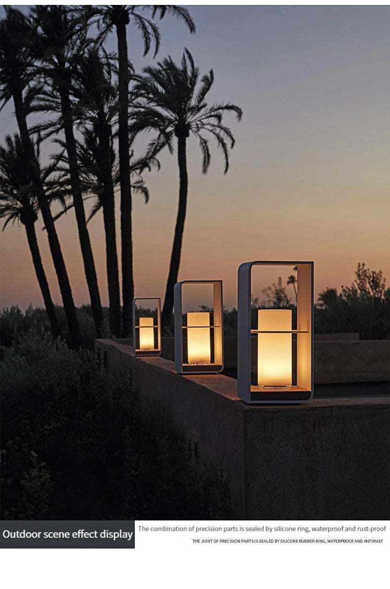 Garden Light Solar LED Light Fence Light Outdoor Waterpoof Landscape Lighting Lawn Lamp Villa Courtyard Decor Floor Lamps