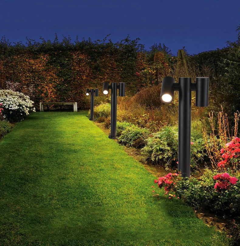 Outdoor Double Head Can Be Rotated 180° Lawn Light Creative Garden Garden Light Villa Garden LED Garden Light