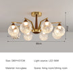 Modern LED Glass Ball Chandeliers Living Room Dining Table Salon Chandelier Bedroom Ceiling Chandelier Home Decoration Lighting