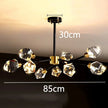 All-copper Molecular Long Crystal Chandelier Light Luxury Creative Post-modern Atmosphere Living Room LED Pendant Lights