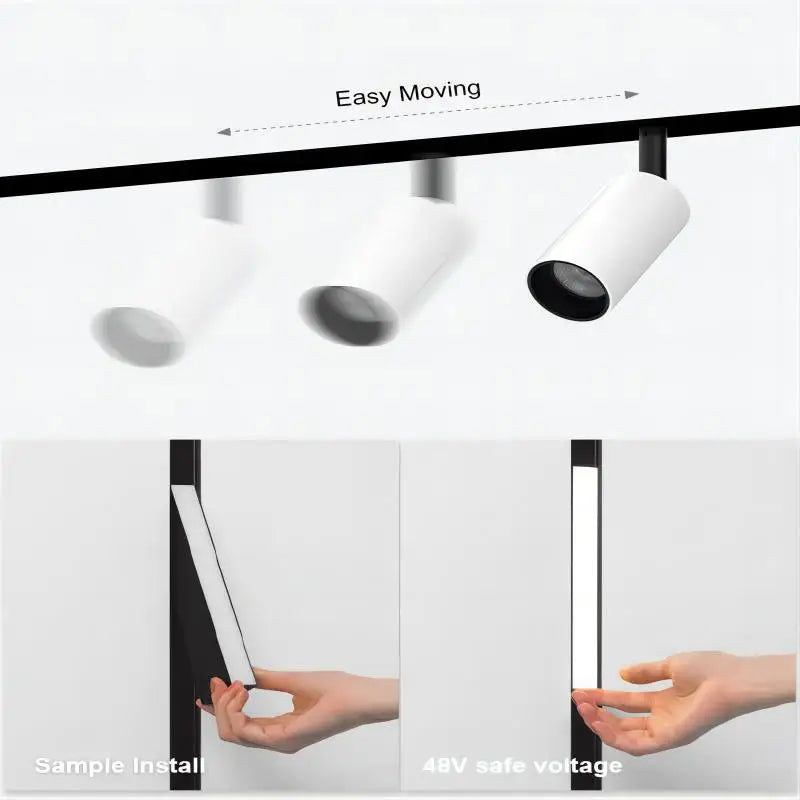 Tuya Bluetooth Dimmable Zigbee Magnetic Smart Rail Track Light Led Lamp Ceiling Light Spotlight Fixture Downlight Magnet Home