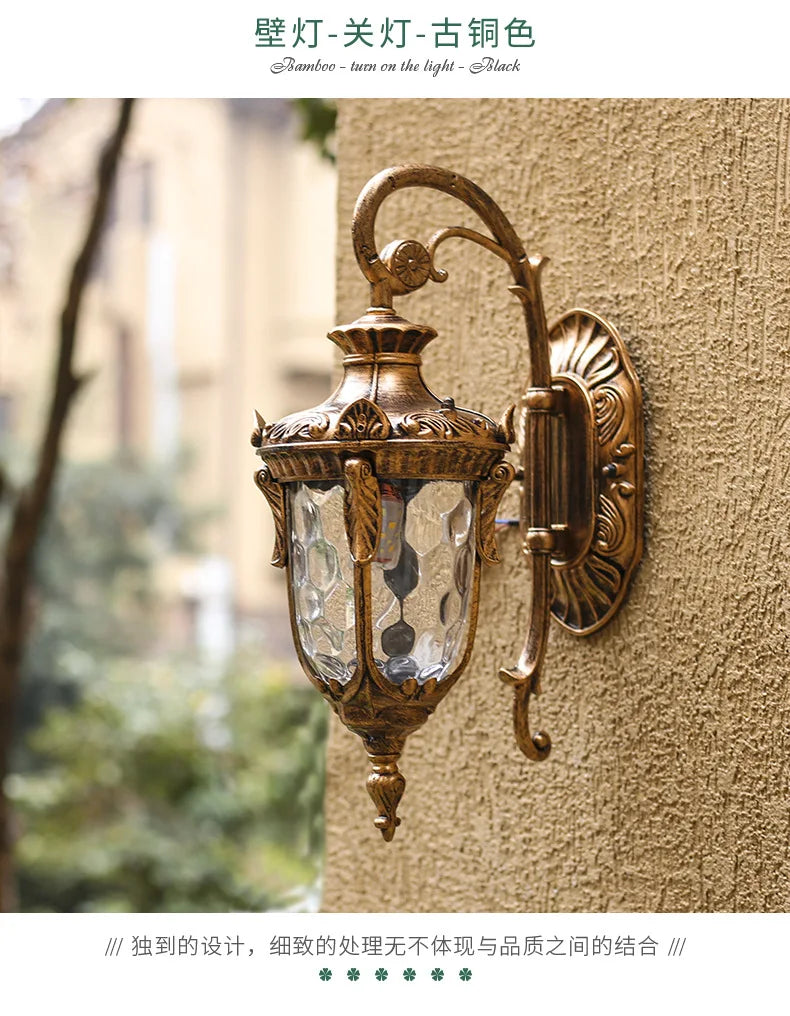 DurableEuropean Outdoor Wall Lamp Indoor And Outdoor Waterproof Led Wall Lamp Simple Corridor Gate Balcony Villa Courtyard Lamp
