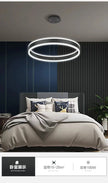 Modern Ring LED Chandelier Dimmable for Tables Dining Living Room Bedroom Kitchen Island Pendant Lamp Home Decor lusters Fixture