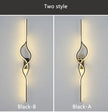 Modern Living Room Long Wall Lights with Anlter Design Gold Black TV Background Decorative Wall Lamp for Bedroom Remote Control