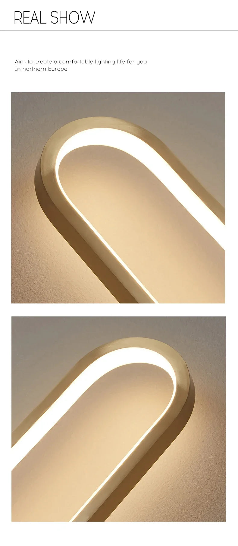 Modern Sconce LED Long Wall Light for Bedroom Living Room Surface Mounted Background Room Decor Wall Lighting Fixture