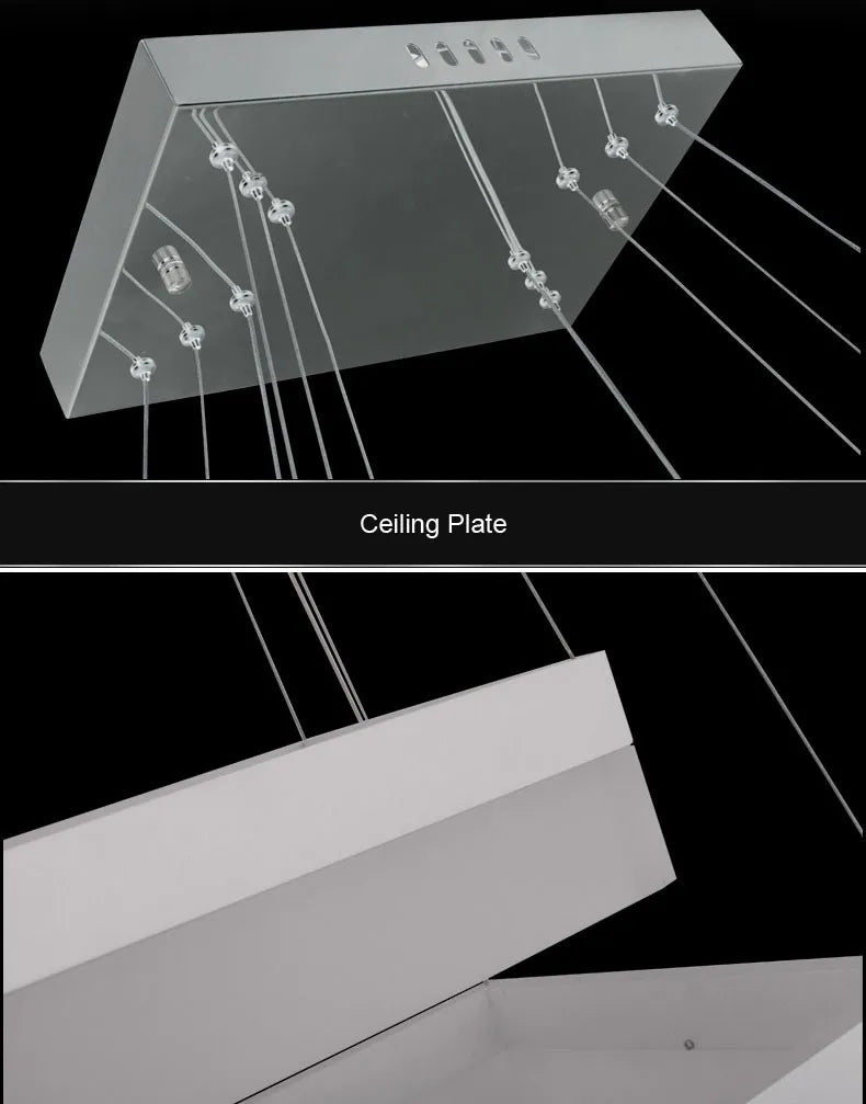 Free Shipping Modern Led Pendant Lights for Dining Room Living Room Rectangle Acrylic Led Pendant Lamp Fixture Lamparas Modernas