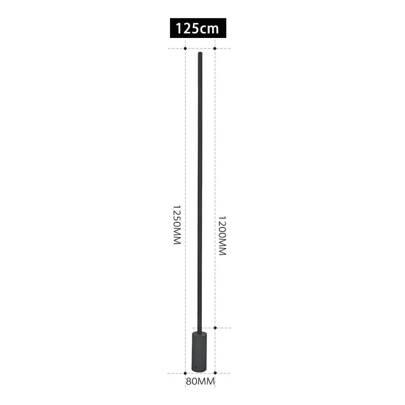 New Arrival Modern Outdoor LED Long Lawn Light Waterproof IP65 110V 220V LED Street Lamp For Villa Garden Park Landscape Adorn