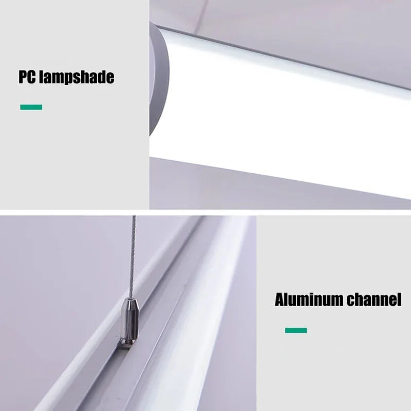 270 Luminescence Circular Led Aluminum Profile 20/30/40Mm Led Channel Diffuser Linear Bar Light Long Strip Pendant Lamp Tubes