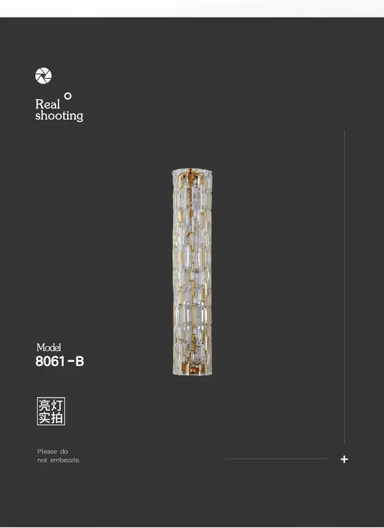 Nordic Cylindrical All Copper LED Wall Lamps Ripple Glass Lampshade Living Room Bedroom Restaurant Corridor Sconces Light