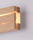 Modern Mirror Led Light Bedside Lamp Wabi Sabi Nordic Cracked Wood Wall Lamp for Living Room Hallway Office Decoration Lamp
