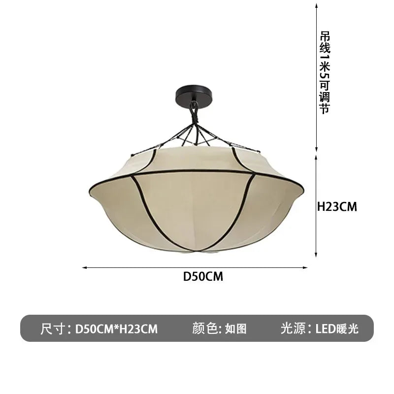 Japanese silk pendant light Art Decor Oi Soi ufo umbrella lamp LED chinese lantern Living Room Study office unique bedroom light