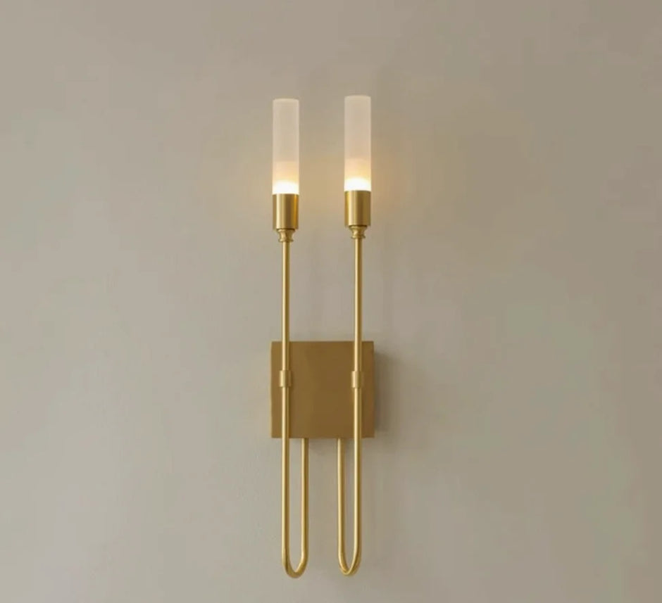 Modern Luxury Double Head Wall Lamp American Style LED Sconce for Living Room Bedroom Bedside Staircase Hotel Villa Dining