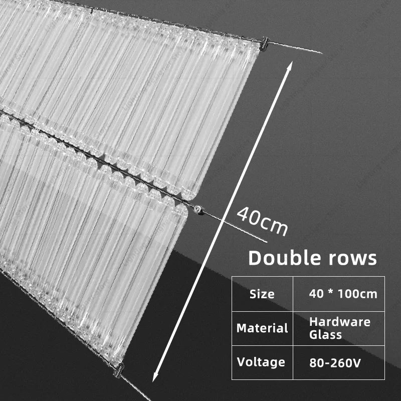 Hotel Living Room Hanging Led Chandelier Hotel Restaurant Large Led Chandelier Modern Pendant Light Glass Lights Lobby