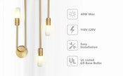 Modern Led Wall Light Gold Nordic Long Strip Wall Lamps for Living Room Bedroom Bathroom Hall Corridor Background Indoor Decor