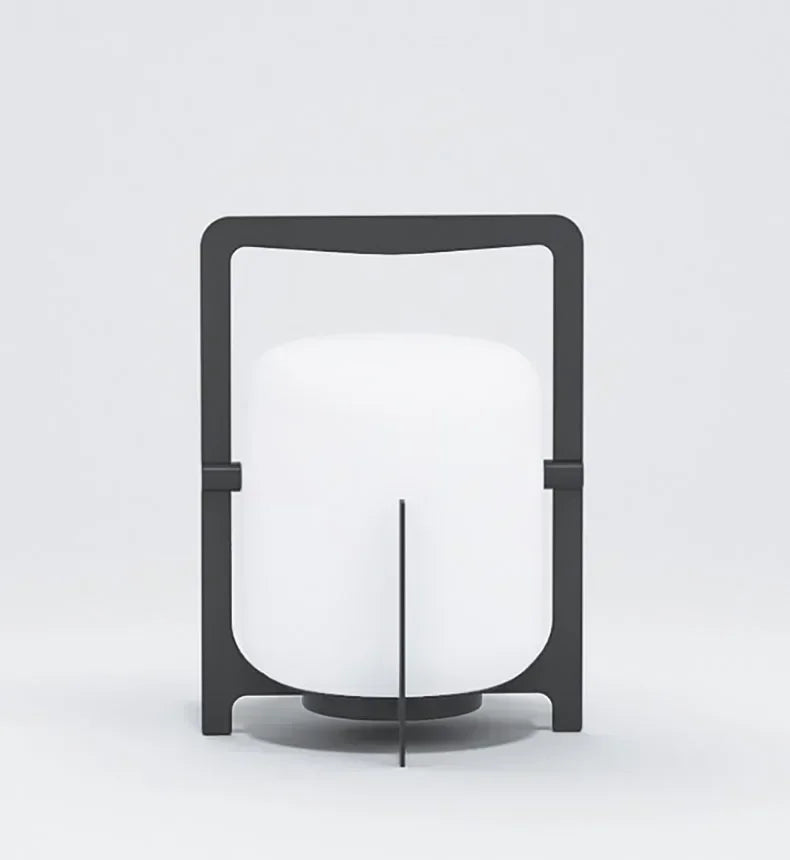 Japanese Style Garden Outdoor Waterproof LED Floor Lamp Simple Restaurant Hotel Acrylic Rechargeable Solar Power Standing Lamp