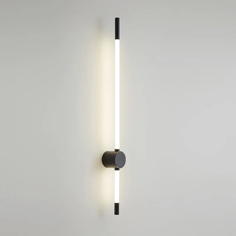 Modern LED Long Wall Lights for Bedroom Lighting Living Room Background Decorate Stairs Lamp Hotel Black Gold Sconce Fixtures