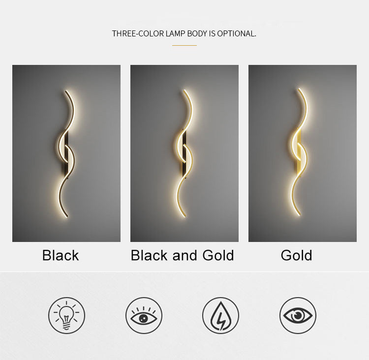 Led Bedside Wall Sconce Lamp For Living Room Bedroom Stair Modern Art Interior Wall Lights Light Fixture Night Lamps Home Decor