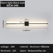 Modern LED Wall Lamp Minimalist Led Light Bedroom Bedside Long Strip Wall Sconces Living Room Sofa Home Indoor Lighting Fixture