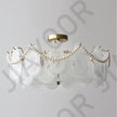 Cream Style Chandelier Lighting Fixtures Furniture Luxurious Living Room Decoration Glass Cloud Chandelier Simple And Modern