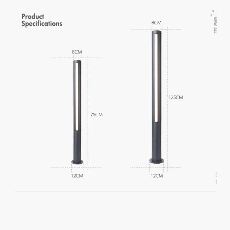 IP65 Waterproof LED Lawn Light 85-265V Landscape Trihedral luminescence Street Lamp For Villa Door Decoration,Outdoor overleng