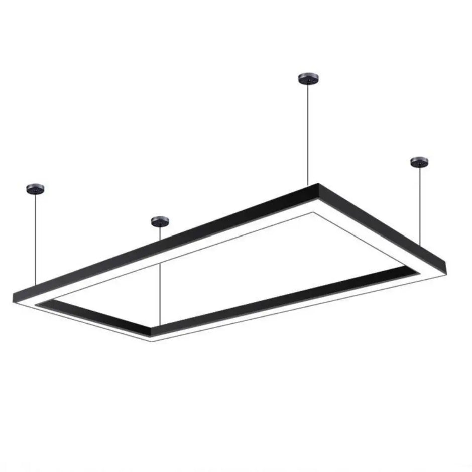Modern minimalist geometric pendant lights, for dining room, gymnasium, LED hollow pendant lights, supermarket circular lights